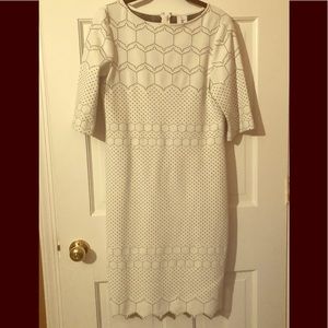 SALE Winter white midi dress